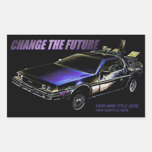 Car：Rectangle Seal 長方形シール (正面)