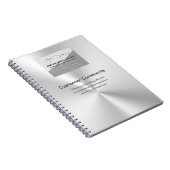 Car Sales Showroom Customer Comments – 金フェイク属 ノートブック (右側)