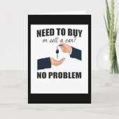 Car Salesman Gift for Auto Seller カード (正面)