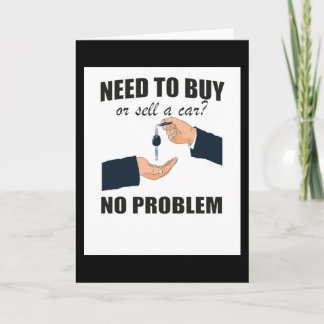 Car Salesman Gift for Auto Seller カード
