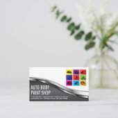 Car Shop | Auto Service Icons 名刺 (スタンド正面)