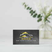 Car Wach & Auto detailing rofessional Water black 名刺 (スタンド正面)
