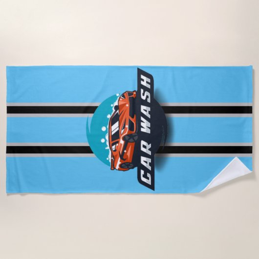car wash  ビーチタオル (正面)