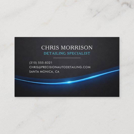 Car Wash & Auto Detailing Professional 名刺 (裏面)