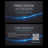 Car Wash & Auto Detailing QR Code 名刺