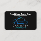 Car Wash & Detailing QR Code  名刺 (正面)