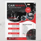 Car Wash Flyer Template (正面/裏面)