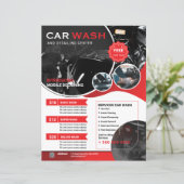 Car Wash Flyer Template (スタンド正面)