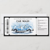 Car Wash Gift Certificate 招待状 (正面)