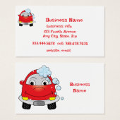 Car Wash Mobile Detailers Vehicle Cleaning Service (正面&裏面)