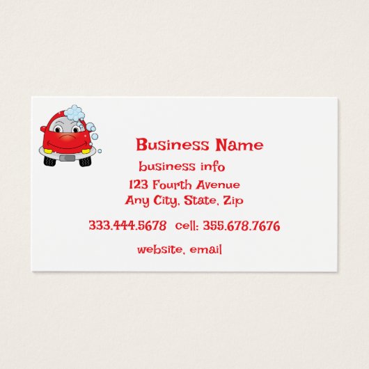 Car Wash Mobile Detailers Vehicle Cleaning Service (正面)