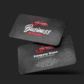 Car Wash & service Auto Detailing Water Drop 名刺