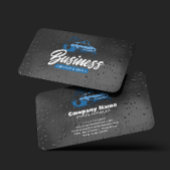 Car Wash & service Auto Detailing Water Drop 名刺