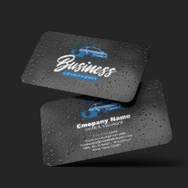 Car Wash & service Auto Detailing Water Drop 名刺