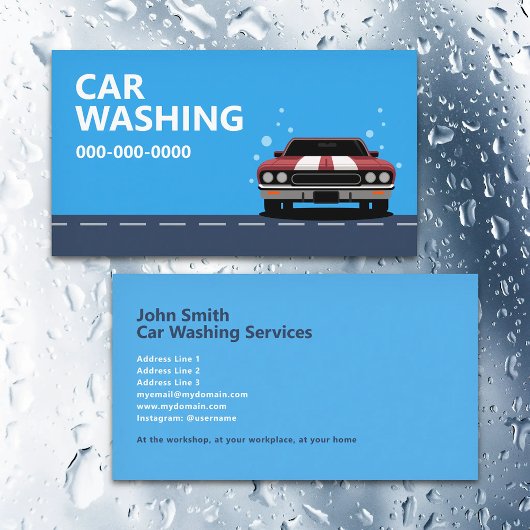 Car Washing 名刺