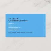 Car Washing 名刺 (裏面)