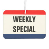 Car weekly special Promo Signage Customize it カーエアーフレッシュナー (裏面)