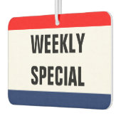 Car weekly special Promo Signage Customize it カーエアーフレッシュナー (左)