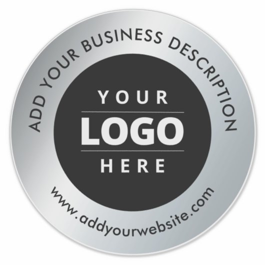 Car Window Decal Brand Logo Website Silver Black シール (正面)