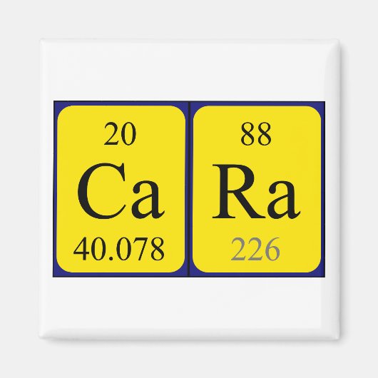 Cara周期表名磁石 マグネット (正面)