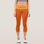 "CARA-CARA" Custom High-Waisted Capri Pants  カプリレギンス<br><div class="desc">"CARA-CARA" Custom High-Waisted Capri Pants. Customizable Deep Orange High-Waisted Capri Pants. Step into statement-making style with the "CARA-CARA" High-Waisted Capri Pants from the WOMEN'S APPAREL COLLECTION—where confidence meets customization. Featuring a sleek, sculpting fit, these capris feature juicy cara-cara orange leggings and a contasting mellow orange-rind waistband with a standout deep-red...</div>