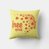 Cara del espíritu libre, otoño クッション (裏面)