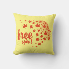 Cara del espíritu libre, otoño クッション