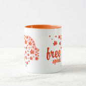 Cara del espíritu libre, otoño マグカップ (中央)