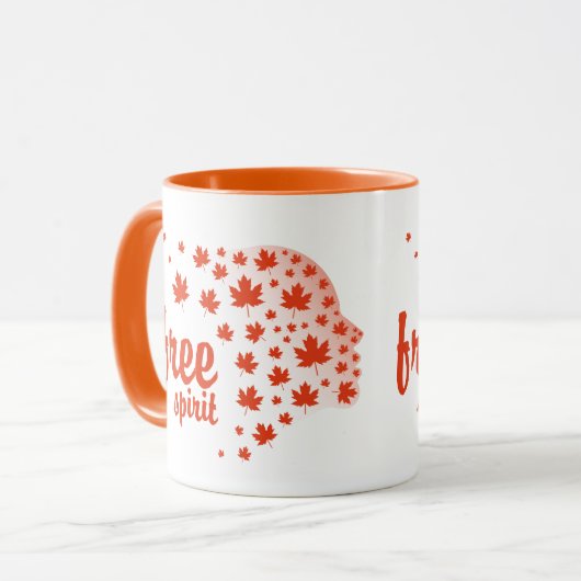 Cara del espíritu libre, otoño マグカップ (正面左)