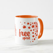 Cara del espíritu libre, otoño マグカップ (正面右)