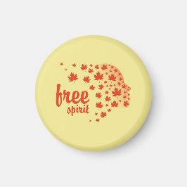 Cara del espíritu libre, otoño マグネット