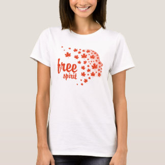 Cara del espíritu libre, otoño tシャツ