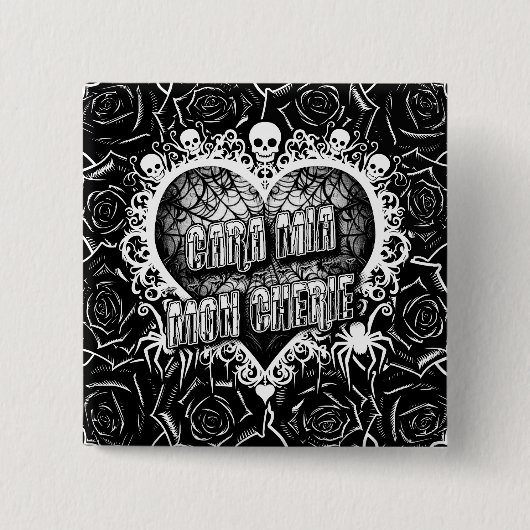 Cara Mia, Mon Cherie 缶バッジ (正面)
