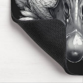 "Cara the Goose" Floral Mouse Pad マウスパッド (コーナー)