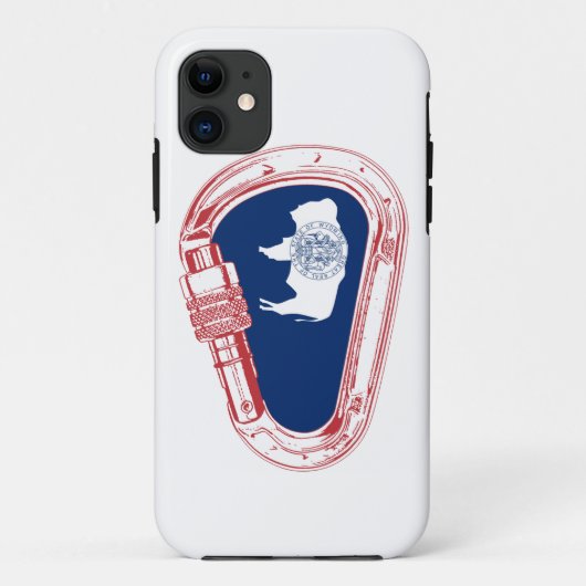 Carabinerに上るワイオミングの旗 Case-Mate iPhoneケース (裏面)