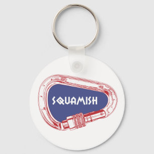 Carabinerに上るSquamish キーホルダー