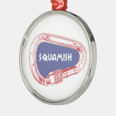 Carabinerに上るSquamish メタルオーナメント (左)