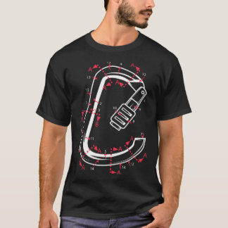 Carabiner Mountain Climber Or Climbing Expert Tシャツ