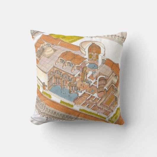 Caracallaの浴室ローマ クッション (正面)