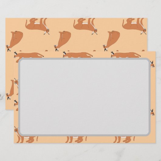 Caracals 便箋 (正面/裏面)