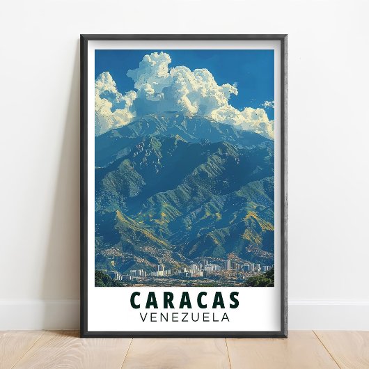 Caracas Art - Avila Mountain Poster- Avila Venezue ポスター