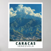 Caracas Art - Avila Mountain Poster- Avila Venezue ポスター (正面)