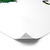 Caracas skyline in watercolor ポスター (角)