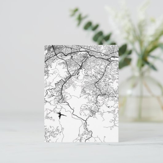 Caracas Venezuela Map ポストカード (スタンド正面)