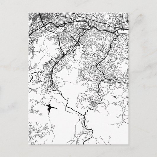 Caracas Venezuela Map ポストカード (正面)