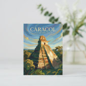 Caracol Maya Ruins Belize ポストカード (スタンド正面)