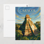 Caracol Maya Ruins Belize ポストカード (正面/裏面)