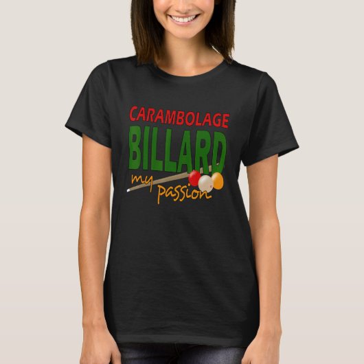 Carambolage Billiard Club Sport Tシャツ (正面)