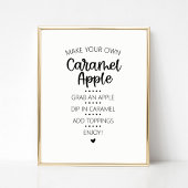 Caramel Apple Bar Sign ポスター