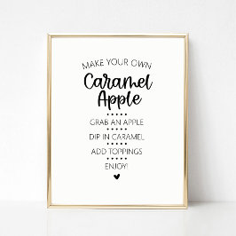 Caramel Apple Bar Sign ポスター